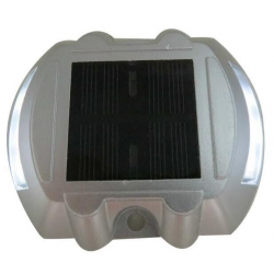 Lot de 2 spots solaires pavés de sol réfléchissants ip 68 6 leds blanc fixe zs-gd04