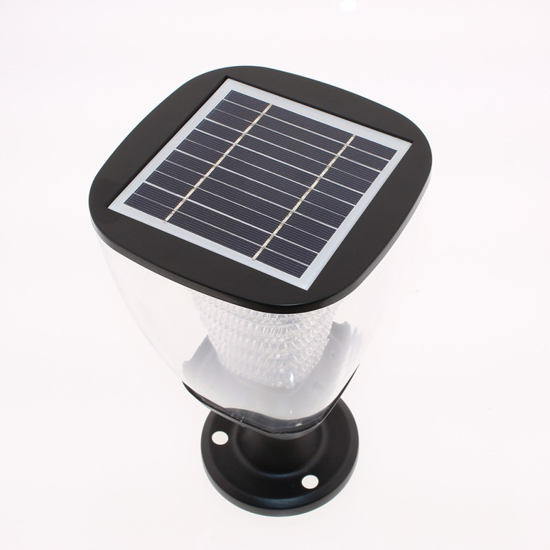 Lampe solaire puissante de poteau 100 lumens julia2 ip 65