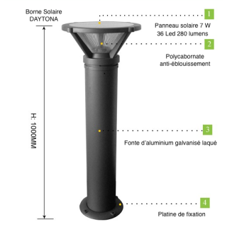 Borne Solaire DAYTONA