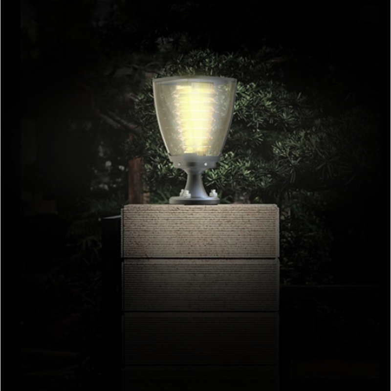 Lampe solaire puissante de poteau 100 lumens julia2 ip 65