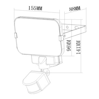 Projecteur Solaire Led ZS-15 Détecteur