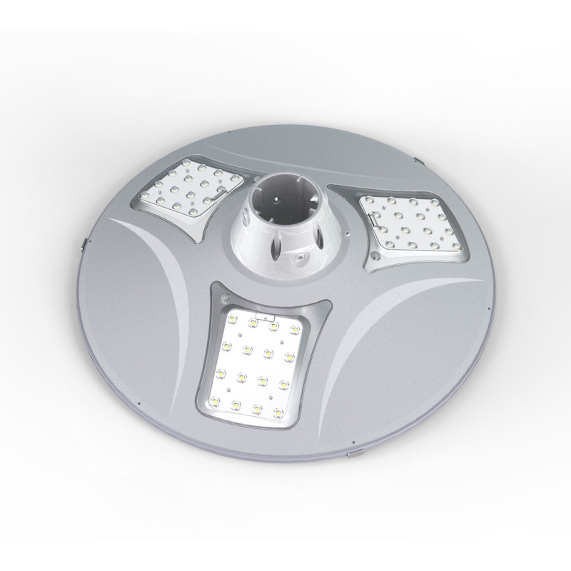 Lampadaire Solaire Complet Télécommande ZS-LR12-N1-Mat3