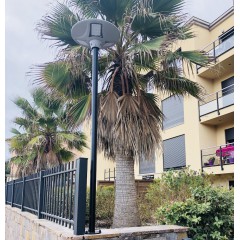 Lampadaire Solaire Complet Télécommande ZS-LR12-N1-Mat3