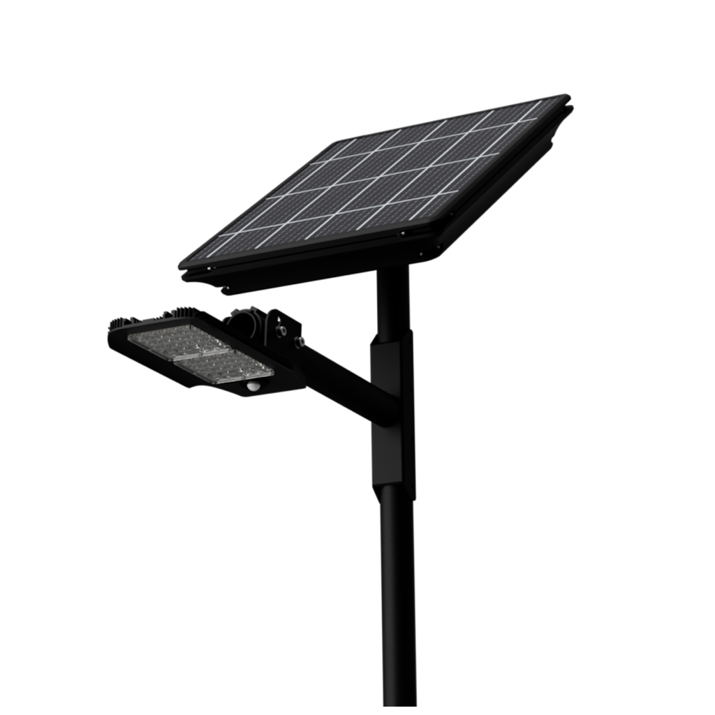 Kit solaire photovoltaïque éclairage LED extérieur 2 x 30W