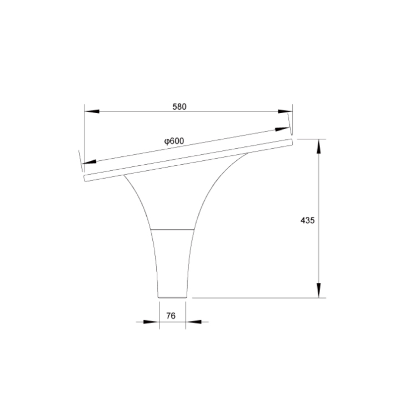 Lampadaire Solaire complet ZS-LR18-Mat3
