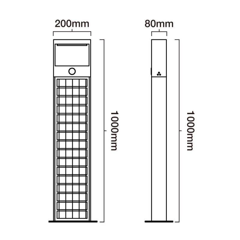 Borne Solaire Hamilton 1000