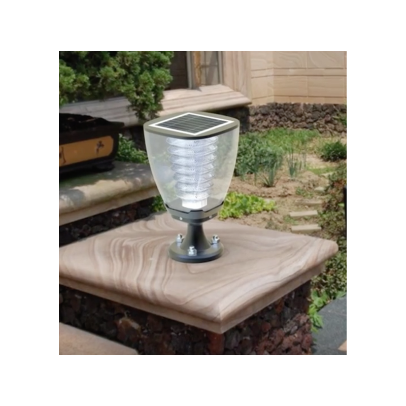 Lampe solaire puissante de poteau 100 lumens julia2 ip 65