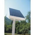 Caisson solaire photovoltaïque enseigne 110 w sur mat 0